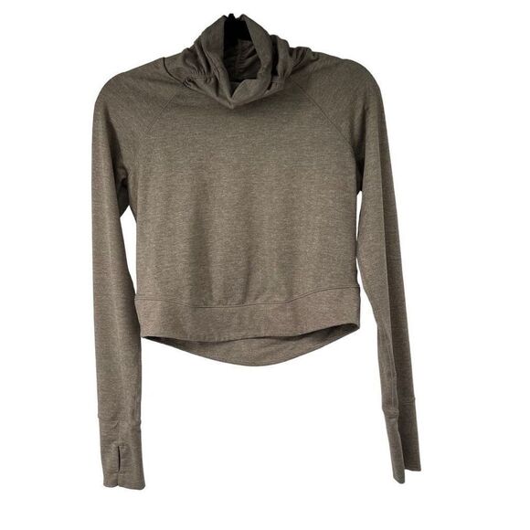 prAna Mink Brown Zawn Cropped Sweater - Picture 1 of 7